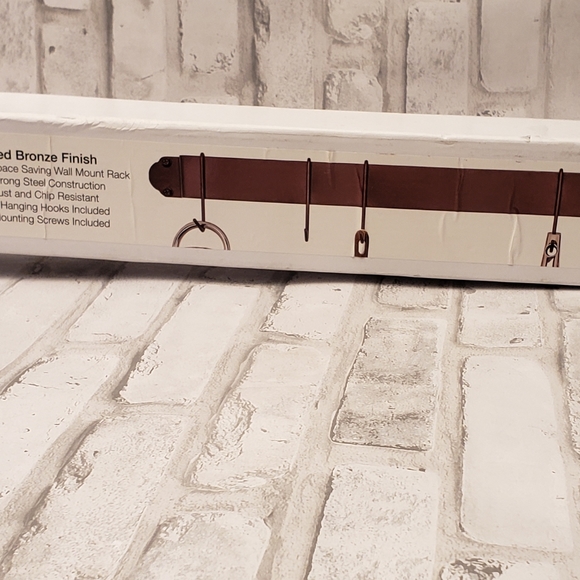 Classic 34" Bar-Style Wall-Mount Pot Rack - Picture 5 of 6